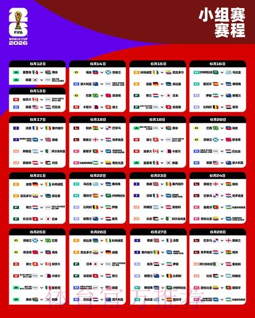 2026世界杯完整赛程详细安排实时赛程怎么看